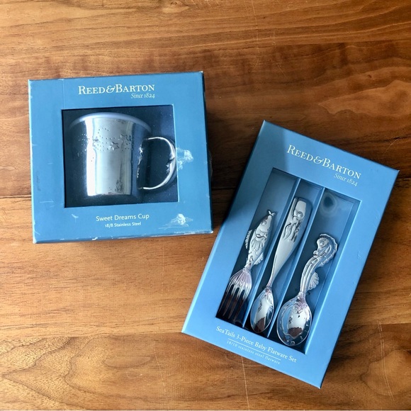Reed & Barton Dining New Reed And Barton Baby Silver Spoons And Cup